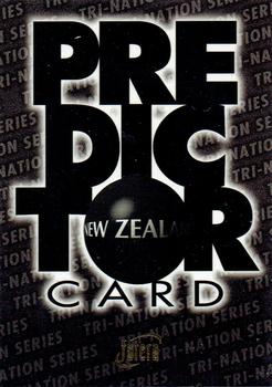 1996 Futera Rugby Union - Predictor Cards #PC3 New Zealand Front
